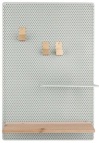 Tablica na notatki PERKY MESH, półeczki + haczyki, 52 x 35 cm