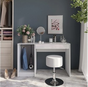 Stół toaletowy biały/biały wysoki połysk 119.8x50.1x76 sherry