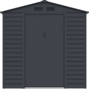 Schowek ogrodowy z metalu/ocynkowanej stali - Antracytowy - 4,15 m² - ADELMO