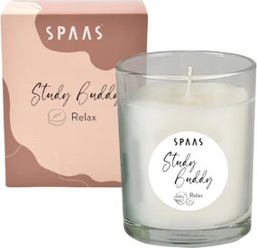 Świeca zapachowa w szkle STUDY BUDDY 9,5 cm kremowa