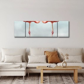 Obraz dwóch flamingów (170x50 cm)