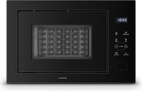 Klarstein Mikrofalówka do zabudowy Velaire 850W 38,5 cm z grillem Czarna