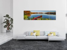 Obraz czerwonej kropki (170x50 cm)