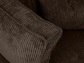 Rozkładana narożna sofa SMART COSARO ciemnobrązowa, dwustronna + 2 poduszki GRATIS