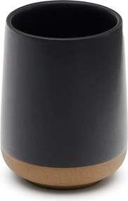 Ciemnoszary kubek na szczoteczki do zębów ceramiczny Silma – Kave Home