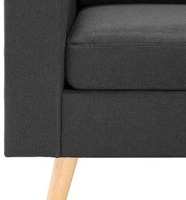 3-osobowa ciemnoszara sofa z podnóżkiem - Muria 4Q