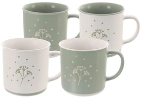 Orion Zestaw ceramicznych kubków Greenish 4 szt.,0,5 l