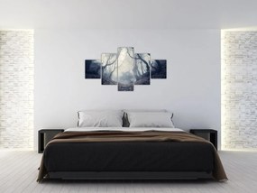 Obraz- Las we mgle (125x70 cm)