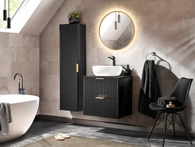 Czarny blat do szafek łazienkowych 120 cm R1-T10