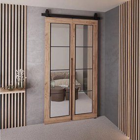 Drzwi Przesuwne QUDIO M5 Dąb Craft Złoty 90