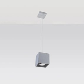 Lampa wisząca QUAD 1 szara SOLLUX  LIGHTING
