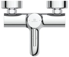 Wannowa bateria ścienna w kolorze srebra z połyskiem Ceraline – Ideal Standard