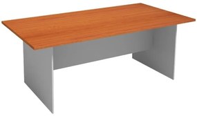 Stół konferencyjny PRIMO GRAY, 2000 x 1000 mm, szary/czereśnia