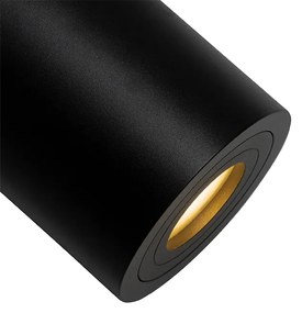 Nowoczesny okrągły reflektor łazienkowy czarny - Capa