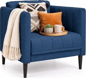 Niebieski fotel wypoczynkowy na nóżkach S1-W32