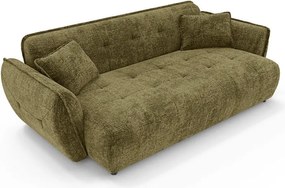 Zielona sofa z tkaniny szenilowej 250 cm Nelia Big – Ropez