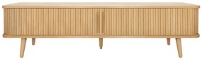 Szafka pod TV w dekorze dębu w naturalnym kolorze 178x50x40 cm Rove – Woodman