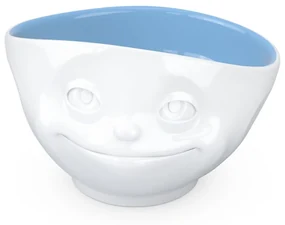 Biało-niebieska porcelanowa zakochana miska 58products
