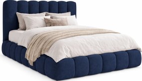 Granatowe nowoczesne łóżko tapicerowane 5 rozmiarów G7-E40