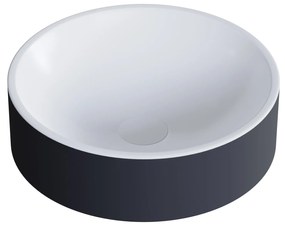 Umywalka nablatowa NT8565Odlew mineralny - Okrągły - Ø 36 cm
