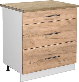 Szafka dolna do kuchni złoty dąb energetyczny 80x60x82 fame-line