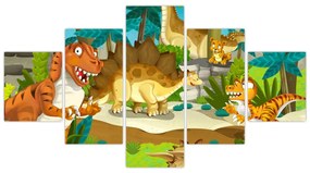 Obraz - Dinozaury (125x70 cm)