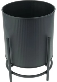 Zestaw stojaków metalowych na kwiaty Celano, czarne, 2 szt.