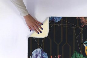 Dywanik do łazienki Dywanik do łazienki Ptak Kwiaty