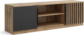 Szafka RTV stojąca ZENO 160 cm do Salonu pod Telewizor - Dąb wotan