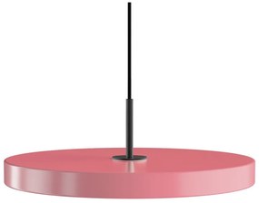 Różowa lampa wisząca LED z metalowym kloszem ø 43 cm Asteria Medium – UMAGE
