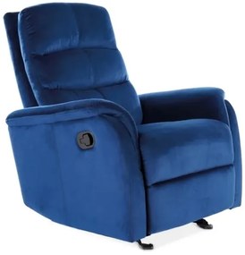 FOTEL ROZKŁADANY JOWISZ VELVET GRANATOWY BLUVEL 86 SIGNAL