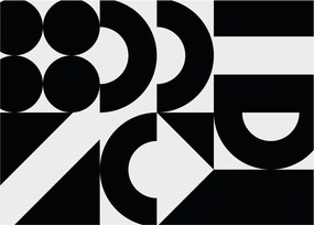 Obraz na szkle - Abstrakcja geometryczna N⁰2 (70x50 cm)