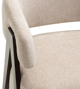 Beżowy designerski fotel MIZU