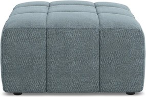 Niebieski podnóżek z materiału bouclé Aloha – Makamii