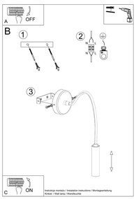 Czarny kinkiet Aludra – Nice Lamps