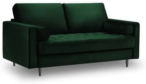 Zielona aksamitna sofa Milo Casa Santo, 174 cm