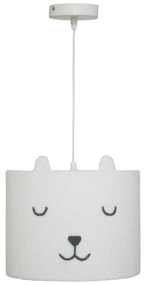 Lampa do pokoju dziecięcego sufitowa TOXEY, miś z uszkami, Ø 28 cm