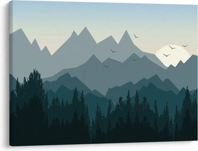 Obraz - Góry oczami grafika (70x50 cm)