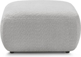 Jasnoszary podnóżek z materiału bouclé Montaigne – Bobochic Paris