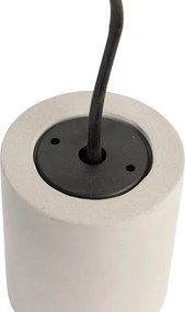 Wiejska betonowa lampa sufitowa okrągła - Deep