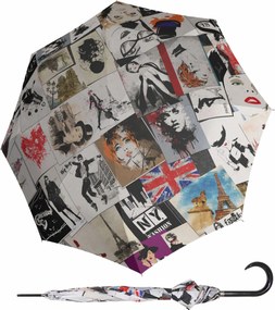 Doppler Modern Art Postcards damski parasol automatyczny