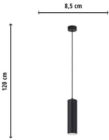 Pojedyncza lampa wisząca tuba - P0-E00