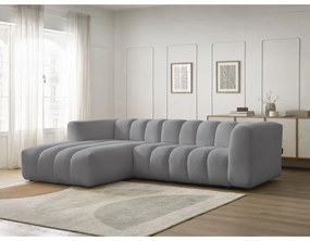 Jasnoszary narożnik (lewostronny/z szezlongiem) Talia – Bobochic Paris