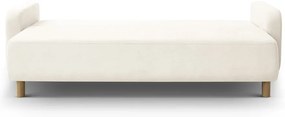 Kremowa rozkładana sofa ze schowkiem 231 cm Elen – Micadoni