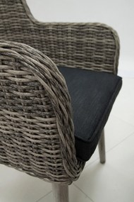 Zestaw rattanowy ogrodowy VICTORIA MINI 1+4 (szary)