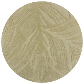 Zielony okrągły wełniany dywan ø 160 cm Lino Leaf – Flair Rugs