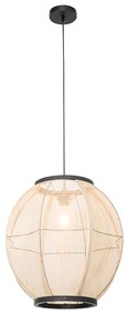 Orientalna lampa wisząca brązowa 46 cm - RobKolonialny Oswietlenie wewnetrzne