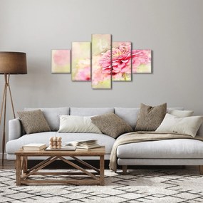 Obraz - Różowy kwiat, akwarela (125x70 cm)