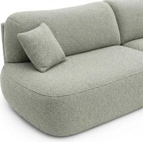 Sofa AVERIO Rozkładana Dwuosobowa Szara Boucle Nowoczesna