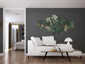 Obraz - Henri Rousseau, The Equatorial Jungle, reprodukcje (125x70 cm)